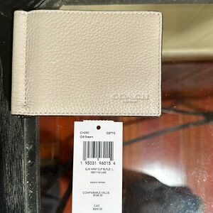 Coach money clip wallet, new with tags